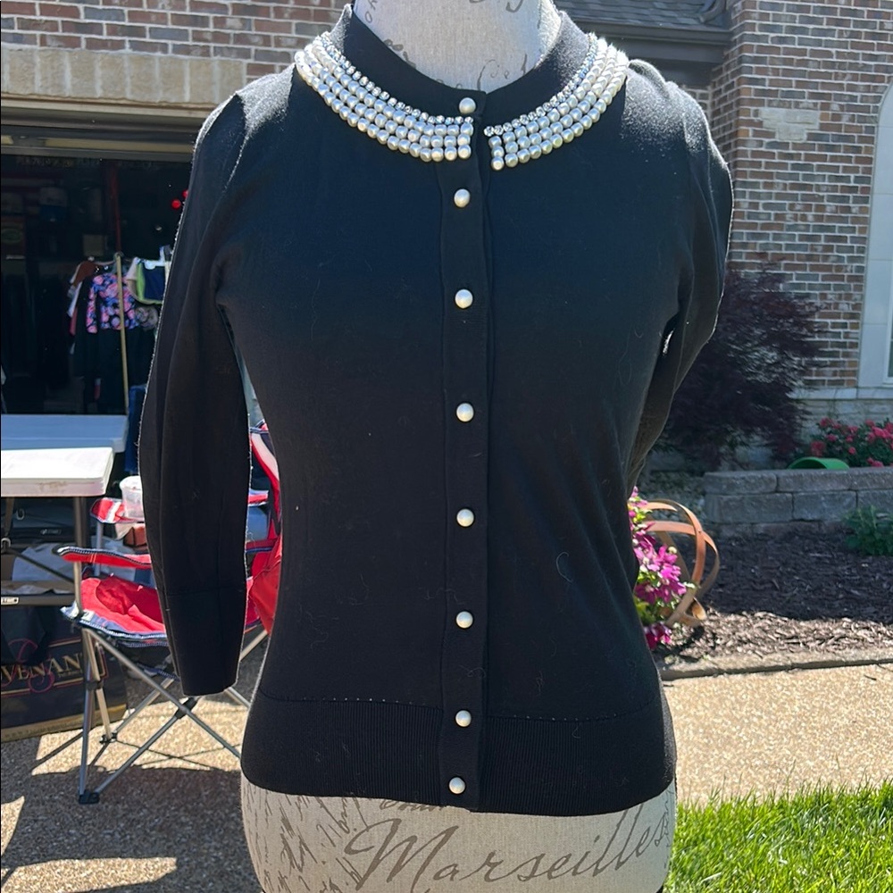Kate Spade Black Tula Cardigan
